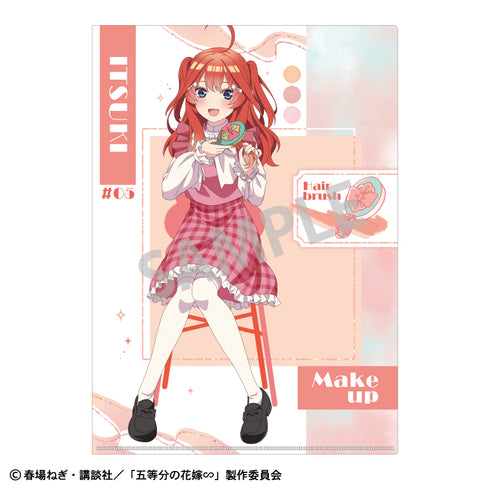 『五等分の花嫁』A4シングルクリアファイル 中野五月 メイクアップ